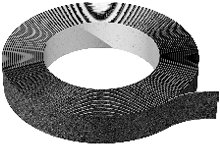 Halktejp Svart 25 mm x 5 m